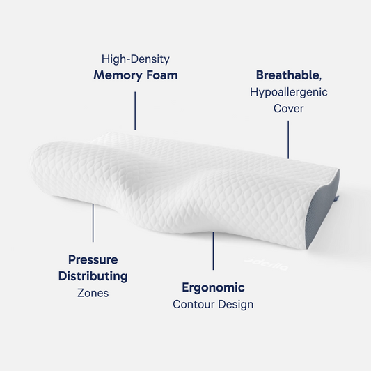Seitenschläferkissen – Nacken- und Schulterstütze. Derila