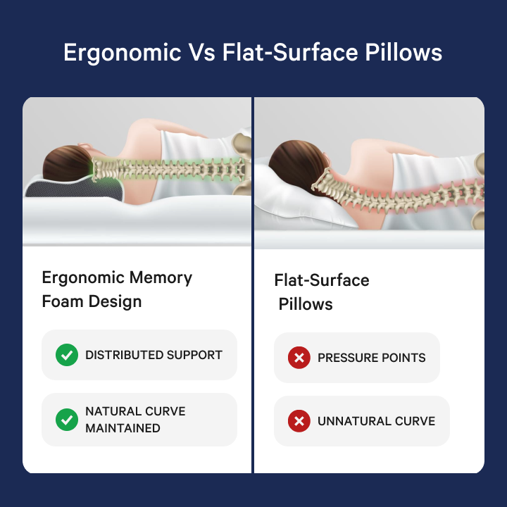 Seitenschläferkissen – Nacken- und Schulterstütze. Derila